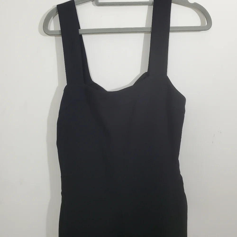 NWT Madewell Apron Bow Back Jumpsuit Black Size 10 Wide Leg Preppy Nautical